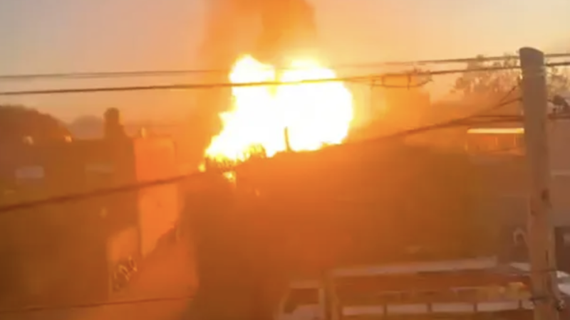 Merlo: Explosión en un depósito de gas, volaban las garrafas